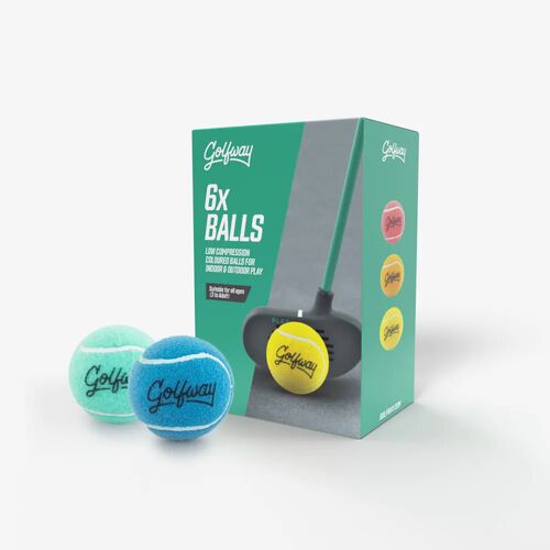 Golfway Play Velcro Balls Multi Colour (Box of 6)
